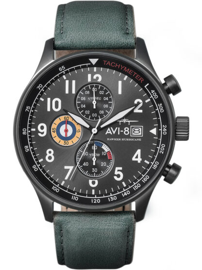 AVI-8 AV-4011-0D Hawker Hurricane Chronograph Herrenuhr 42mm 5ATM*