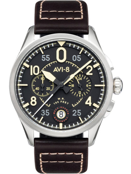 AVI-8 AV-4089-01 Spitfire Chronograph Herrenuhr 42mm 5ATM*