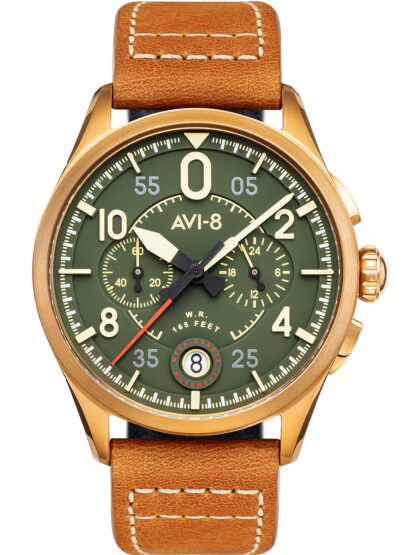 AVI-8 AV-4089-02 Spitfire Chronograph Herrenuhr 42mm 5ATM*