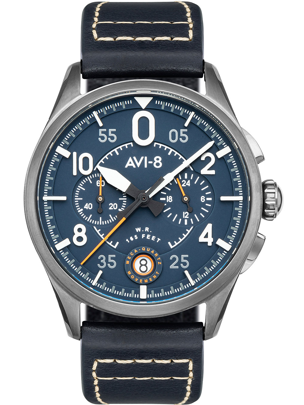 AVI-8 AV-4089-04 Spitfire Chronograph Herrenuhr 42mm 5ATM*
