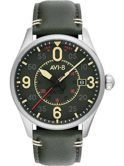 AVI-8 AV-4090-03 Spitfire Automatik Herrenuhr 42mm 5ATM*