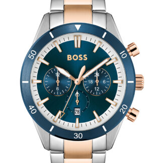 BOSS 1513937 Santiago Chronograph Herrenuhr 45mm 5ATM*