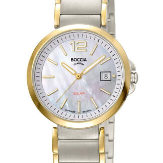 Boccia 3332-02 Damenuhr Solar Titanium 35mm 5ATM*