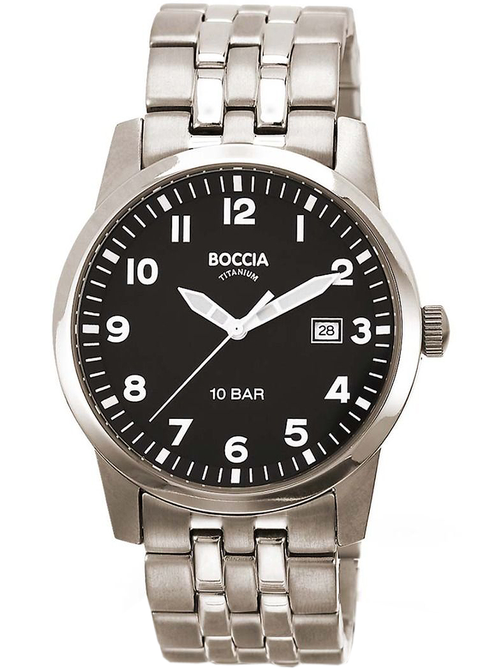 Boccia 3631-02 Herrenuhr Titanium 38mm 10ATM*