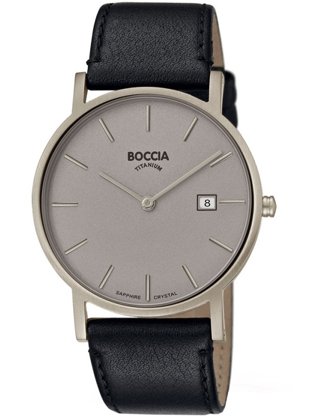 Boccia 3637-01 Herrenuhr Titanium 37mm 5ATM*