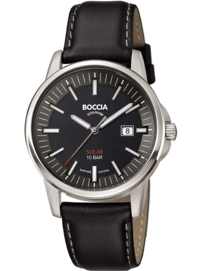 Boccia 3643-02 Herrenuhr Solar Titanium 39mm 10ATM*