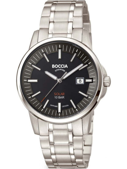 Boccia 3643-04 Herrenuhr Solar Titanium 39mm 10ATM*