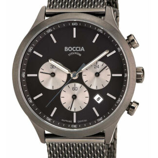Boccia 3750-06 Herrenuhr Chronograph Titanium 41mm 5ATM*