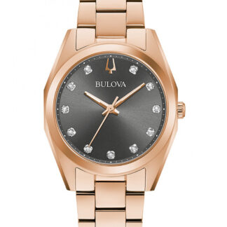 Bulova 97P156 Surveyor Diamant Damenuhr 31mm 3ATM*