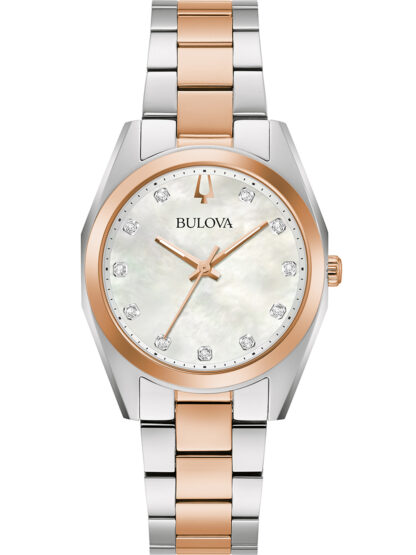 Bulova 98P207 Surveyor Diamant Damenuhr 31mm 3ATM*