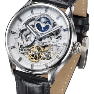 Carl von Zeyten CVZ0008WHS Neustadt Automatik Dual Time 46mm 3ATM*