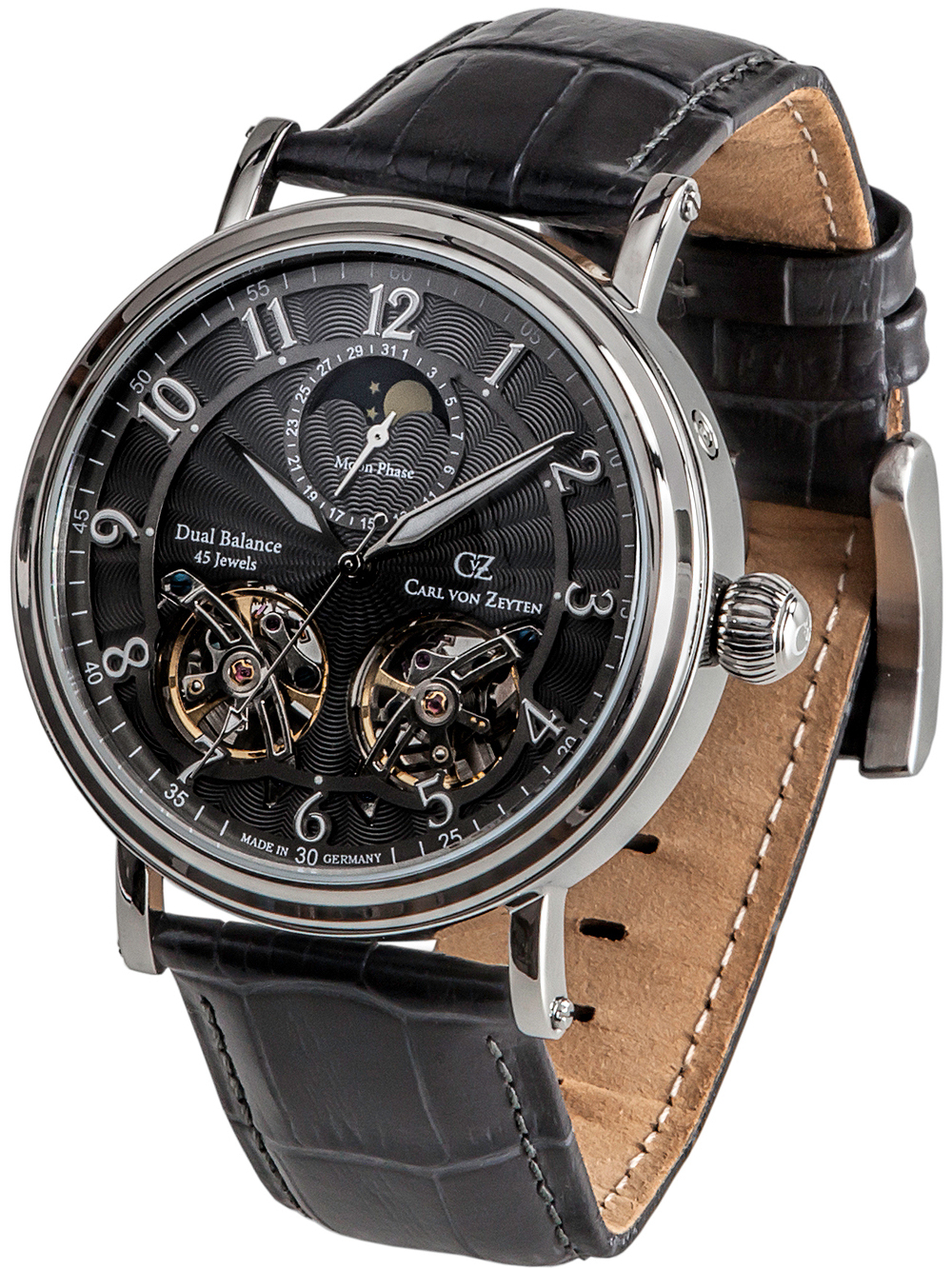 Carl von Zeyten CVZ0054GY Murg Automatik 46mm 3ATM*