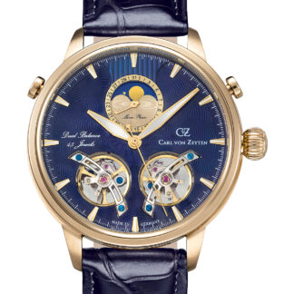 Carl von Zeyten CVZ0060GBLS Durbach Mondphase Automatik Herrenuhr 45mm 5ATM*