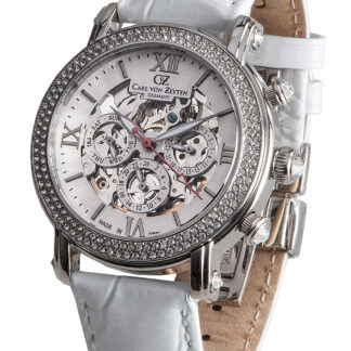 Carl von Zeyten CVZ0062WHS Kniebis Automatik Damenuhr 40mm 5ATM*