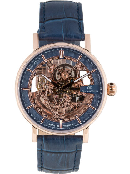 Carl von Zeyten CVZ0078RBLS Weitenau Automatik Herrenuhr 44mm 5ATM*