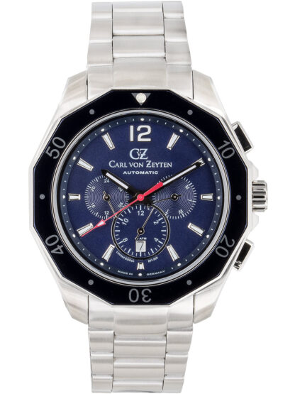 Carl von Zeyten CVZ0079BLMS Hausach Automatik Herrenuhr 46mm 10ATM*