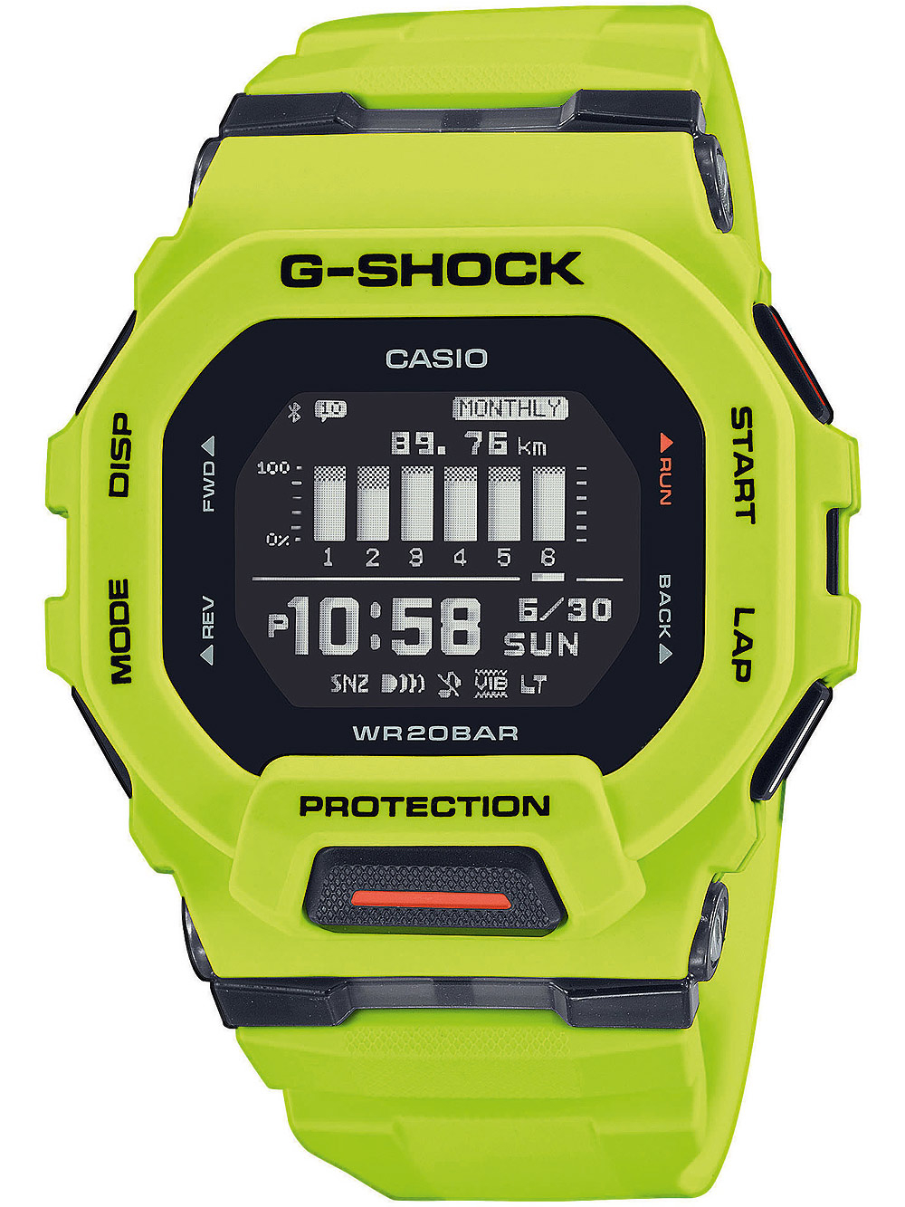Casio GBD-200-9ER G-Shock Herrenuhr 46mm 20ATM*