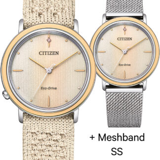 Citizen EM1006-40A Eco-Drive Elegance Ambiluna Damenuhr 34mm 5ATM*