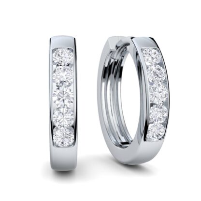 Creolen klein Silber 925 Zirkonia Creolen Klappcreolen klein 925 Silberohrringe Kreolen kleine Creolen Kreolen Geschenke für Frauen Freundin Damen*