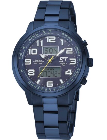 ETT EGS-11445-32M Solar Drive Funkuhr Hunter II Herrenuhr 48mm 10ATM*