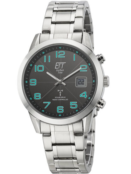 ETT EGS-11500-22M Solar drive Funkuhr Basic Herrenuhr 41mm 5ATM*