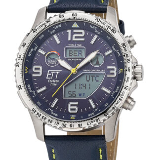 ETT EGT-11574-31L Herrenuhr Solar Titan Funkuhr 43mm 10ATM*