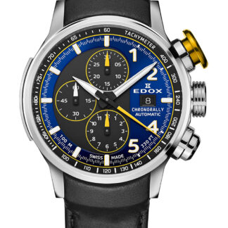 Edox 01129-TTNJCN-BUNJ Chronorally Automatik Herrenuhr 45mm 10ATM*