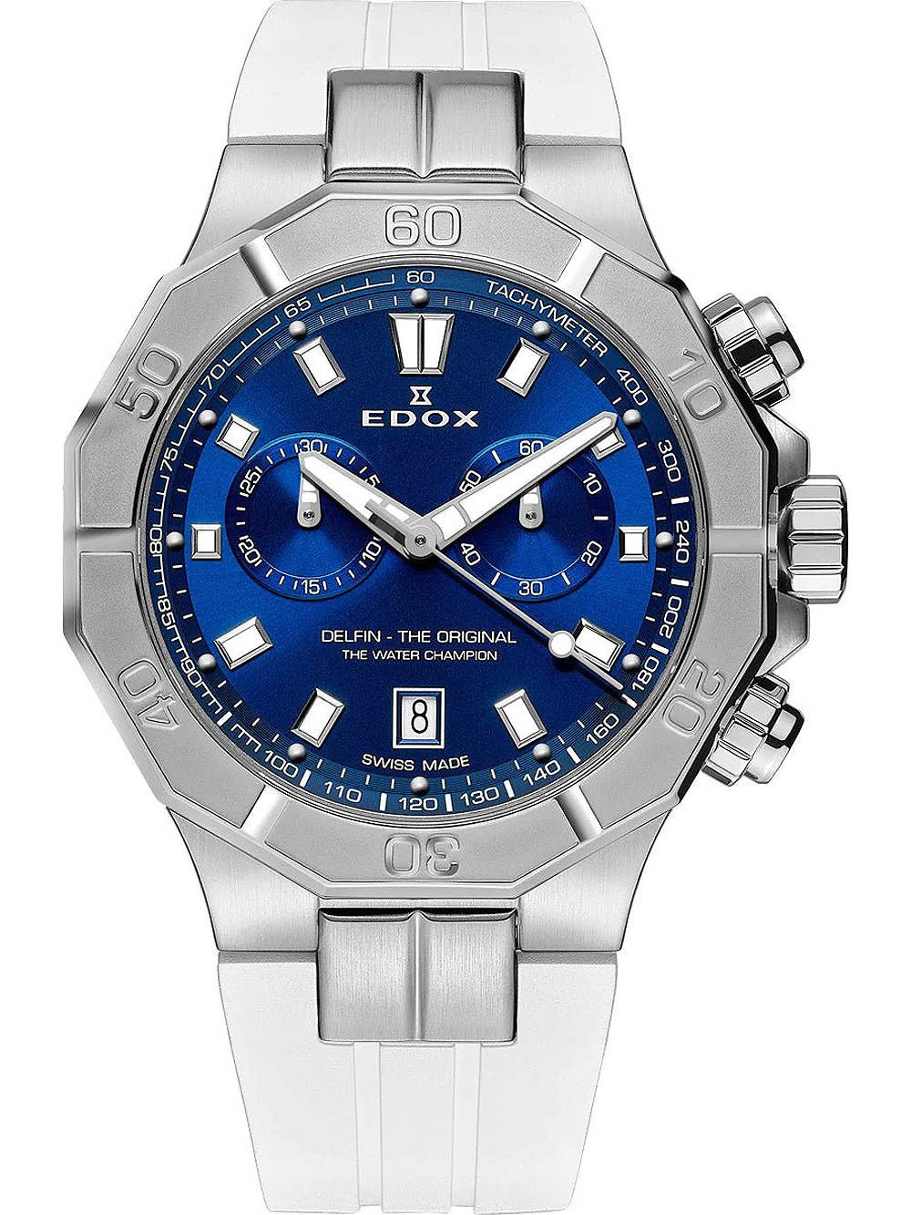 Edox 10113-3CAB-BUIN Delfin Chronograph Herrenuhr 43mm 20ATM*