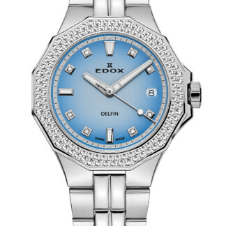 Edox 53020-3D120M-BUCND Delfin Diamant Diver Damenuhr 38mm 20ATM*
