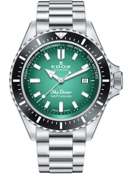 Edox 80120-3NM-VDN Skydiver Neptunian Automatik Herrenuhr 44mm 100ATM*