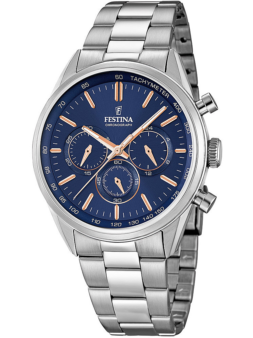 Festina F16820/A Timeless Chronograph Herrenuhr 44mm 5ATM*