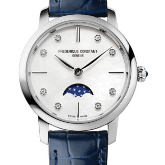Frederique Constant FC-206MPWD1S6 Slimline Moonphase Damenuhr*