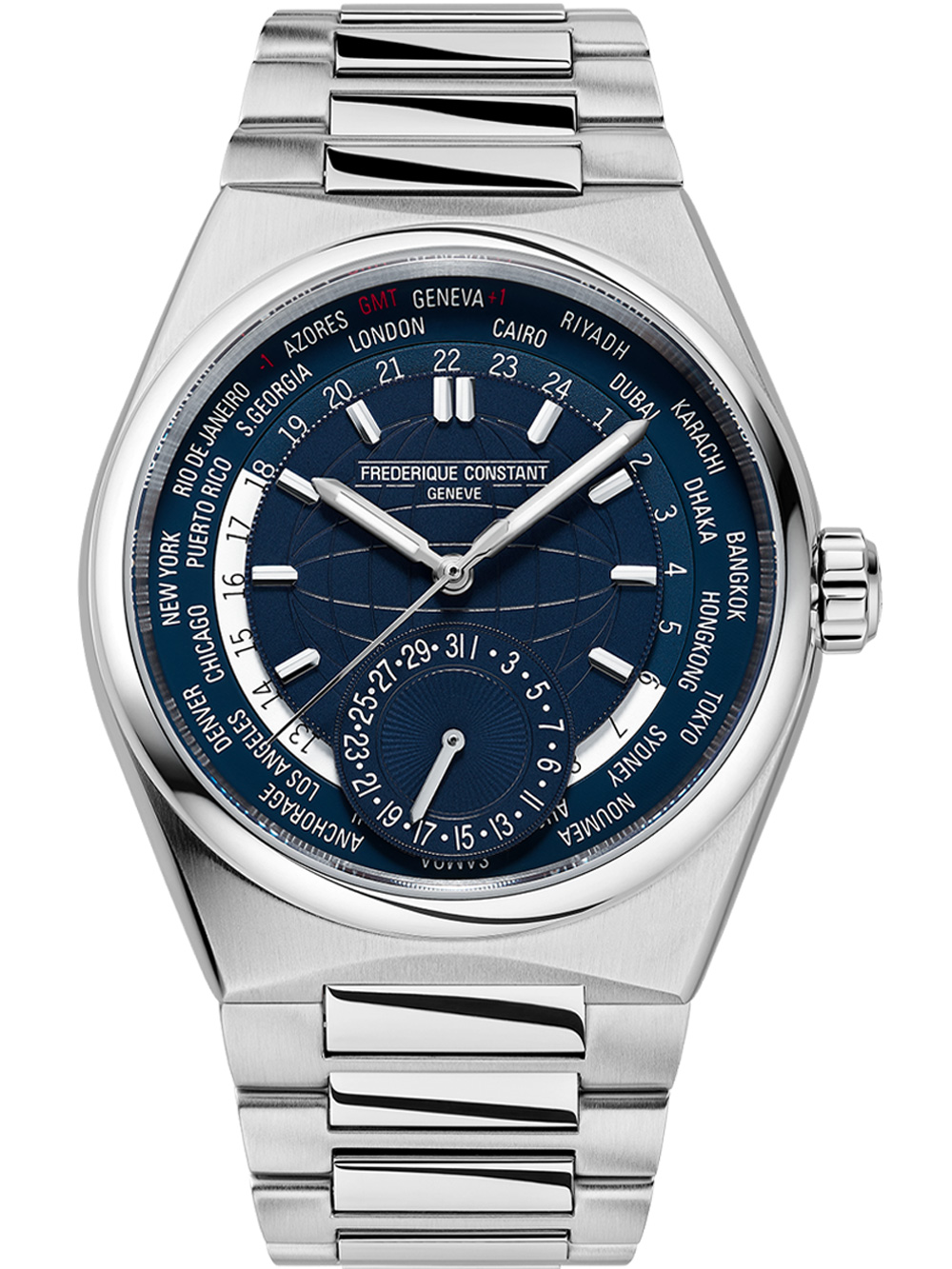 Frederique Constant FC-718N4NH6B Highlife Worldtimer Automatik Herrenuhr*