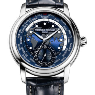 Frederique Constant FC-718NWM4H6 Classic Worldtimer Automatik Herrenuhr 42mm 5ATM*