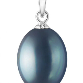Gaura Pearls Perlenanhänger - schwarz, 925 Silber*
