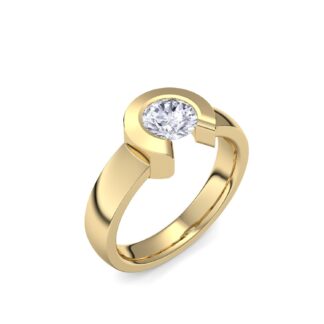 Gold Ring Zirkonia hochwertig vergoldet! + inkl. Luxusetui Zirkonia Ring Gelbgold vergoldet Zirkoniaring Gelbgold vergoldet Vergoldeter*