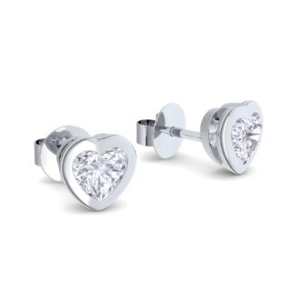 Herz Ohrstecker Silber 925 klein Zirkonia Damen Herz Ohrringe Silberohrstecker Stecker Herzchen Herzform Herzohrringe mit Stein Damenohrringe*