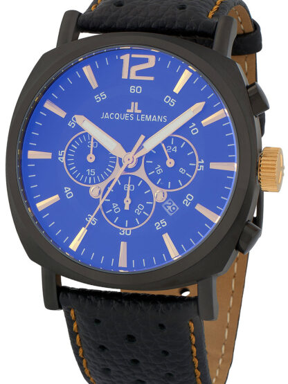 Jacques Lemans 1-1645.1O Lugano Chronograph 46mm 10ATM*