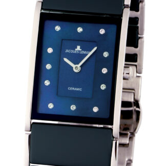 Jacques Lemans 1-1940H Dublin Keramik Damenuhr 24 x 28 mm*