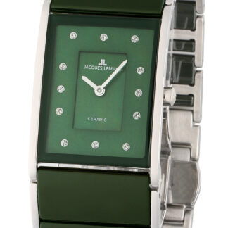Jacques Lemans 1-1940I Dublin Keramik Damenuhr 24 x 28 mm*