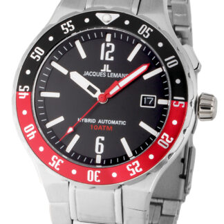 Jacques Lemans 1-2109F Hybromatic Herrenuhr 42mm*