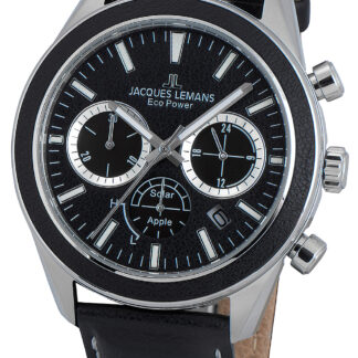 Jacques Lemans 1-2115A Eco Power Apple Herrenuhr 44mm 10ATM*