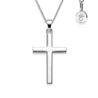 Kreuz Kette Silber 925 Kreuzkette + inkl. Luxusetui + Silberanhänger echt Silber Kreuzkette ohne Stein Kreuzanhänger Anhänger Kommunion Konfirmation*
