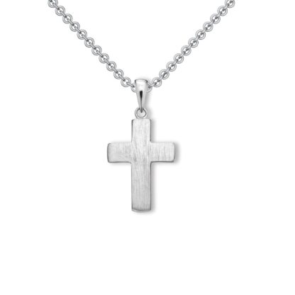 Kreuz Kette Silber 925 Kreuzkette + inkl. Luxusetui + Silberanhänger echt Silber Kreuzkette ohne Stein Kreuzanhänger Anhänger Kommunion Konfirmation*