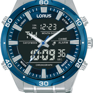 Lorus RW647AX9 Digital Chronograph Herrenuhr 46mm 10ATM*