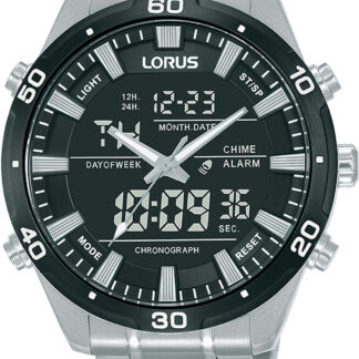 Lorus RW649AX9 Digital Chronograph Herrenuhr 46mm 10ATM*