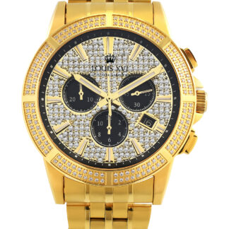 Louis XVI LXVI1037 Majeste Iced Out Chronograph Herrenuhr 43mm 5ATM*