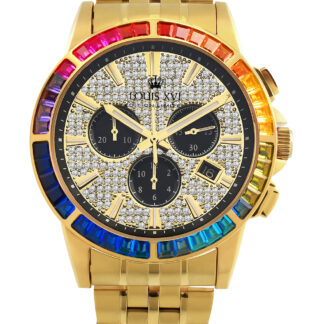 Louis XVI LXVI1120 Majeste Iced Out Chronograph Herrenuhr 43mm 5ATM*