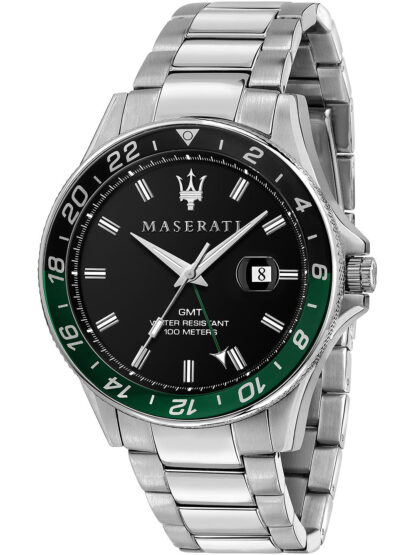 Maserati R8853140005 Sfida GMT Herrenuhr 44mm 10ATM*