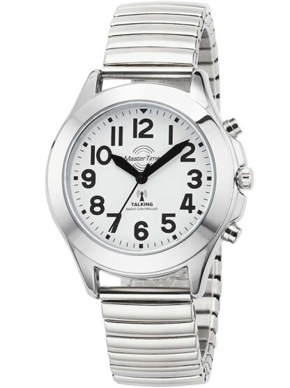 Master Time MTLA-10706-60M sprechende Damen-Funkuhr Zugband Damenuhr 38mm*